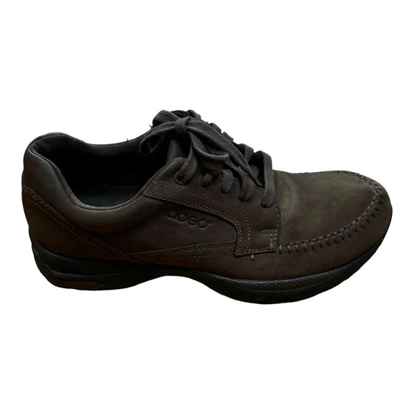 ABEO Smart 3730 Moc Tie Brown Lace-Up Comfort Walking Suede Shoes Men's 9.5 M - Picture 6 of 13